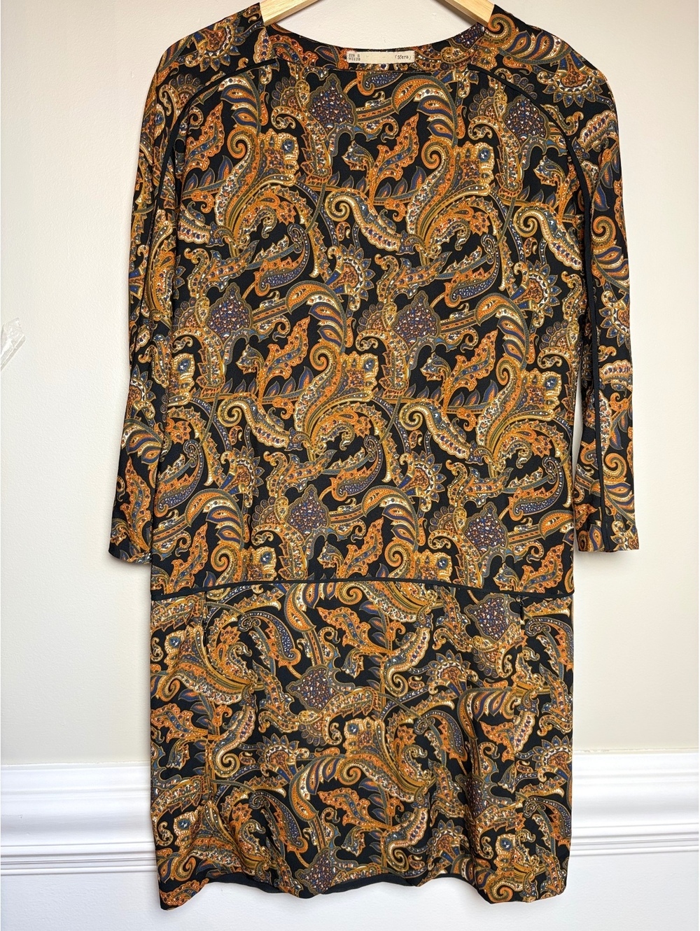 Sfera Fall Paisley Long Sleeve Dress Size Small